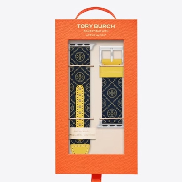 Tory Burch T MONOGRAM BAND FOR APPLE WATCH®T, 38MM – 42MM - Picture 2 of 11